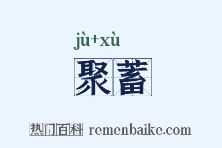聚蓄是什么意思的图片